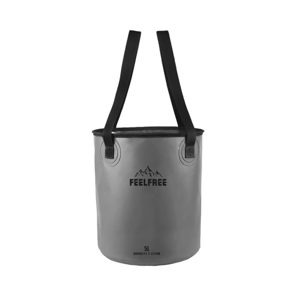 ถังน้ำพับได้แบบพกพา FEELFREE FOLDABLE WASH BASIN 5L สีเทา_1
